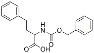 2-{[(benzyloxy)carbonyl]amino}-4-phenylbutanoic acid Struktur