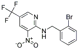 (2-Bromo-benzyl)-(3-nitro-5-trifluoromethyl-pyridin-2-yl)-amine Struktur