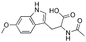 2-(acetylamino)-3-(6-methoxy-1H-indol-3-yl)propanoic acid Struktur