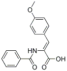 2-(BENZOYLAMINO)-3-(4-METHOXYPHENYL)ACRYLIC ACID Struktur