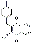 2-(1-AZIRIDINYL)-3-(P-TOLYLTHIO)-1,4-NAPHTHOQUINONE Struktur