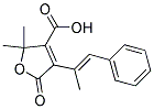 2,2-DIMETHYL-4-(B-METHYLSTYRYL)-5-OXO-2,5-DIHYDRO-3-FUROICACID Struktur