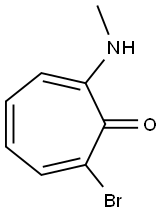 2-BROMO-7-METHYLAMINO-2,4,6-CYCLOHEPTATRIENONE Struktur