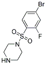 1-(4-Bromo-2-fluoro-benzenesulfonyl)-piperazine Struktur