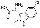 2-AMINO-2-(5-CHLORO-2-METHYL-1H-INDOL-3-YL)ACETIC ACID Struktur