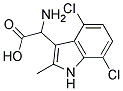 2-AMINO-2-(4,7-DICHLORO-2-METHYL-1H-INDOL-3-YL)ACETIC ACID Struktur