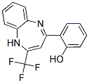 2-[2-TRIFLUOROMETHYL-1H-1,5-BENZODIAZEPIN-4-YL]PHENOL Struktur