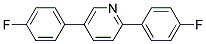 2,5-BIS(4-FLUOROPHENYL)PYRIDINE Struktur