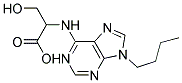 2-(9-BUTYL-9H-PURIN-6-YLAMINO)-3-HYDROXYPROPANOIC ACID Struktur