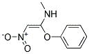 1-PHENOXY-1-METHYLAMINO-2-NITROETHENE Struktur