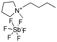 1-BUTYL-1-METHYLPYRROLIDINIUM HEXAFLUOROANTIMONATE Struktur