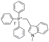 [(1-METHYL-1H-INDOL-3-YL)METHYL]TRIPHENYL-PHOSPHONIUM IODIDE Struktur