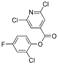 2-CHLORO-4-FLUOROPHENYL 2,6-DICHLOROISONICOTINATE, TECH Struktur