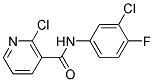 2-CHLORO-N-(3-CHLORO-4-FLUOROPHENYL)NICOTINAMIDE, 97+% Struktur