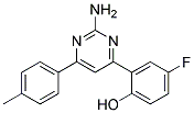 2-[2-AMINO-6-(4-METHYLPHENYL)PYRIMIDIN-4-YL]-4-FLUOROPHENOL Struktur