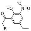 2-BROMO-1-(5-ETHYL-2-HYDROXY-3-NITRO-PHENYL)-ETHANONE Struktur