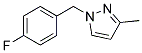 1-(4-FLUOROBENZYL)-3-METHYL-1H-PYRAZOLE& Struktur