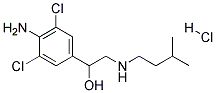 1-(4-AMINO-3,5-DICHLORO-PHENYL)-2-(3-METHYL-BUTYLAMINO)-ETHANOL HYDROCHLORIDE Struktur