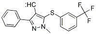 [1-METHYL-3-PHENYL-5-[3-(TRIFLUOROMETHYL)PHENYLTHIO]-1H-PYRAZOL-4-YL]METHANO Struktur