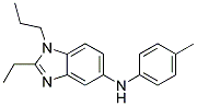 (2-ETHYL-1-PROPYL-1H-BENZOIMIDAZOL-5-YL)-P-TOLYL-AMINE Struktur