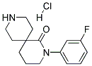 2-(3-FLUOROPHENYL)-2,9-DIAZASPIRO[5.5]UNDECAN-1-ONE HYDROCHLORIDE Struktur