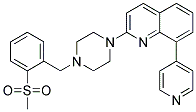 2-(4-[2-(METHYLSULFONYL)BENZYL]PIPERAZIN-1-YL)-8-PYRIDIN-4-YLQUINOLINE Struktur