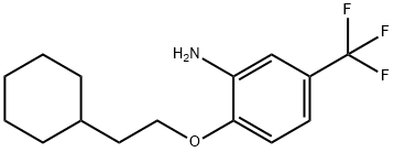 2-(2-CYCLOHEXYLETHOXY)-5-(TRIFLUOROMETHYL)ANILINE Struktur