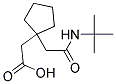 (1-[2-(TERT-BUTYLAMINO)-2-OXOETHYL]CYCLOPENTYL)ACETIC ACID Struktur