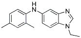 (2,4-DIMETHYL-PHENYL)-(1-ETHYL-1H-BENZOIMIDAZOL-5-YL)-AMINE Struktur