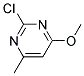 2-CHLORO-4-METHOXY-6-METHYL PYRIMIDINE Struktur