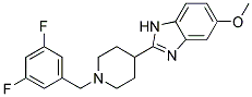 2-[1-(3,5-DIFLUOROBENZYL)PIPERIDIN-4-YL]-5-METHOXY-1H-BENZIMIDAZOLE Struktur