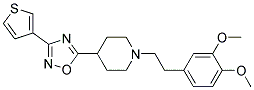 1-[2-(3,4-DIMETHOXYPHENYL)ETHYL]-4-[3-(3-THIENYL)-1,2,4-OXADIAZOL-5-YL]PIPERIDINE Struktur