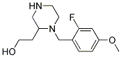 2-[1-(2-FLUORO-4-METHOXY-BENZYL)-PIPERAZIN-2-YL]-ETHANOL Struktur