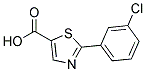 2-(3-CHLORO-PHENYL)-THIAZOLE-5-CARBOXYLIC ACID Struktur