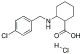 2-(4-CHLORO-BENZYLAMINO)-CYCLOHEXANECARBOXYLIC ACID HYDROCHLORIDE Struktur