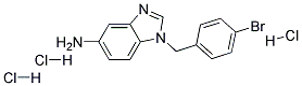 1-(4-BROMO-BENZYL)-1H-BENZOIMIDAZOL-5-YLAMINE TRIHYDROCHLORIDE Struktur