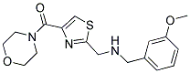 1-(3-METHOXYPHENYL)-N-([4-(MORPHOLIN-4-YLCARBONYL)-1,3-THIAZOL-2-YL]METHYL)METHANAMINE Struktur