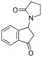 1-(3-OXO-INDAN-1-YL)-PYRROLIDIN-2-ONE Struktur