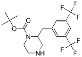 2-(3,5-BIS-TRIFLUOROMETHYL-BENZYL)-PIPERAZINE-1-CARBOXYLIC ACID TERT-BUTYL ESTER Struktur