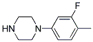 1-(3-FLUORO-4-METHYL-PHENYL)-PIPERAZINE Struktur