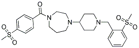 1-[4-(METHYLSULFONYL)BENZOYL]-4-(1-[2-(METHYLSULFONYL)BENZYL]PIPERIDIN-4-YL)-1,4-DIAZEPANE Struktur