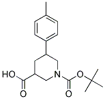 1-(TERT-BUTOXYCARBONYL)-5-P-TOLYLPIPERIDINE-3-CARBOXYLIC ACID Struktur