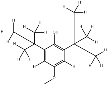 2,6-DI-(TERT-BUTYL-D9)-4-METHOXYPHENOL-3,5-D2 Struktur