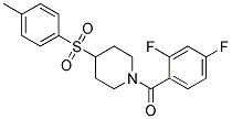 1-(2,4-DIFLUOROBENZOYL)-4-[(4-METHYLPHENYL)SULFONYL]PIPERIDINE Struktur