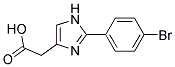 [2-(4-BROMO-PHENYL)-1H-IMIDAZOL-4-YL]-ACETIC ACID Struktur