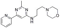 2-METHYL-N-(3-MORPHOLIN-4-YLPROPYL)-6-PYRIDIN-2-YLPYRIMIDIN-4-AMINE Struktur