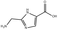 2-AMINOMETHYL-1H-IMIDAZOLE-4-CARBOXYLIC ACID Struktur