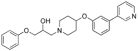 1-PHENOXY-3-[4-(3-PYRIDIN-3-YLPHENOXY)PIPERIDIN-1-YL]PROPAN-2-OL Struktur