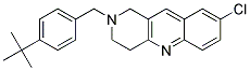 2-(4-TERT-BUTYLBENZYL)-8-CHLORO-1,2,3,4-TETRAHYDROBENZO[B]-1,6-NAPHTHYRIDINE Struktur