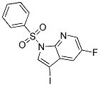 1-BENZENESULFONYL-5-FLUORO-3-IODO-1H-PYRROLO[2,3-B]PYRIDINE Struktur